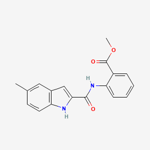 methyl 2-{[(5-methyl-1H-indol-2-yl)carbonyl]amino}benzoate