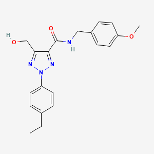 2-(4-ethylphenyl)-5-(hydroxymethyl)-N-(4-methoxybenzyl)-2H-1,2,3-triazole-4-carboxamide