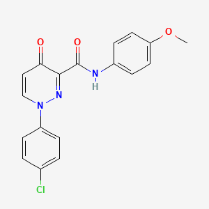 1-(4-chlorophenyl)-N-(4-methoxyphenyl)-4-oxo-1,4-dihydropyridazine-3-carboxamide