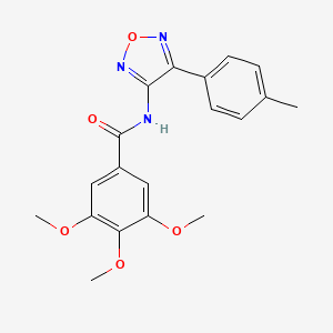 3,4,5-trimethoxy-N-[4-(4-methylphenyl)-1,2,5-oxadiazol-3-yl]benzamide