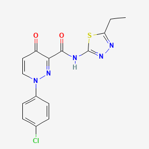 1-(4-chlorophenyl)-N-(5-ethyl-1,3,4-thiadiazol-2-yl)-4-oxo-1,4-dihydropyridazine-3-carboxamide