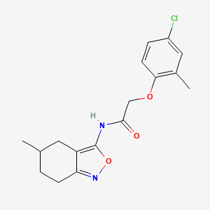 2-(4-chloro-2-methylphenoxy)-N-(5-methyl-4,5,6,7-tetrahydro-2,1-benzoxazol-3-yl)acetamide