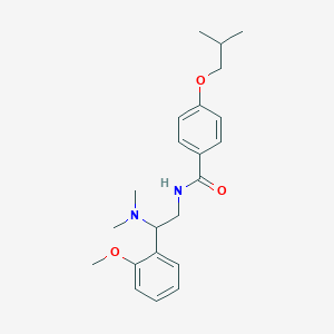 molecular formula C22H30N2O3 B14989482 N-[2-(dimethylamino)-2-(2-methoxyphenyl)ethyl]-4-(2-methylpropoxy)benzamide 