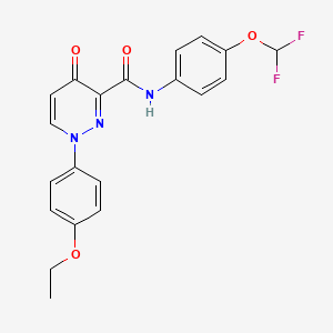 N-[4-(difluoromethoxy)phenyl]-1-(4-ethoxyphenyl)-4-oxo-1,4-dihydropyridazine-3-carboxamide