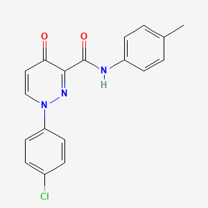 1-(4-chlorophenyl)-N-(4-methylphenyl)-4-oxo-1,4-dihydropyridazine-3-carboxamide