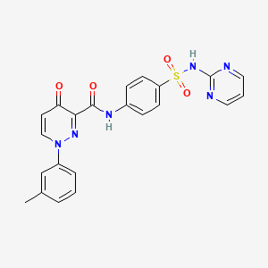 1-(3-methylphenyl)-4-oxo-N-[4-(pyrimidin-2-ylsulfamoyl)phenyl]-1,4-dihydropyridazine-3-carboxamide