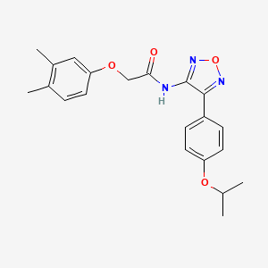 2-(3,4-dimethylphenoxy)-N-{4-[4-(propan-2-yloxy)phenyl]-1,2,5-oxadiazol-3-yl}acetamide