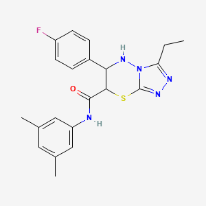 N-(3,5-dimethylphenyl)-3-ethyl-6-(4-fluorophenyl)-6,7-dihydro-5H-[1,2,4]triazolo[3,4-b][1,3,4]thiadiazine-7-carboxamide