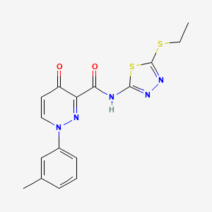 N-[5-(ethylsulfanyl)-1,3,4-thiadiazol-2-yl]-1-(3-methylphenyl)-4-oxo-1,4-dihydropyridazine-3-carboxamide