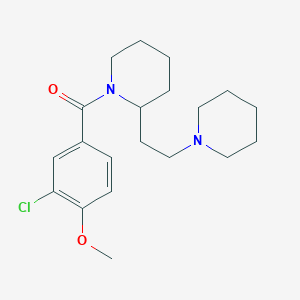 1-(3-Chloro-4-methoxybenzoyl)-2-(2-piperidin-1-ylethyl)piperidine