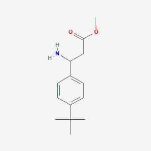 molecular formula C14H21NO2 B1498955 Methyl 3-amino-3-(4-tert-butylphenyl)propanoate 