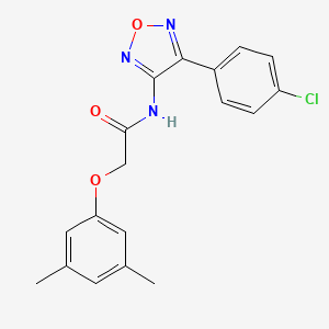 N-[4-(4-chlorophenyl)-1,2,5-oxadiazol-3-yl]-2-(3,5-dimethylphenoxy)acetamide