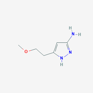 molecular formula C6H11N3O B1498959 3-(2-Methoxyethyl)-1H-pyrazol-5-amine CAS No. 1187058-44-1