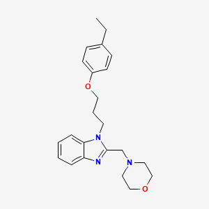 1-[3-(4-ethylphenoxy)propyl]-2-(morpholin-4-ylmethyl)-1H-benzimidazole