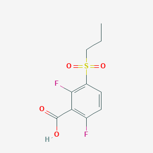 molecular formula C10H10F2O4S B1498963 2,6-Difluoro-3-(propylsulfonyl)benzoic acid CAS No. 1152501-92-2