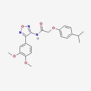 N-[4-(3,4-dimethoxyphenyl)-1,2,5-oxadiazol-3-yl]-2-[4-(propan-2-yl)phenoxy]acetamide