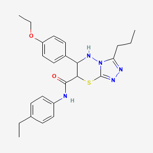 6-(4-ethoxyphenyl)-N-(4-ethylphenyl)-3-propyl-6,7-dihydro-5H-[1,2,4]triazolo[3,4-b][1,3,4]thiadiazine-7-carboxamide