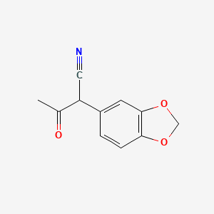 molecular formula C11H9NO3 B1498966 2-(Benzo[d][1,3]dioxol-5-yl)-3-oxobutanenitrile 