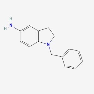 molecular formula C15H16N2 B1498968 1-benzyl-2,3-dihydro-1H-indol-5-amine CAS No. 21909-45-5