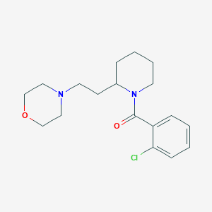 molecular formula C18H25ClN2O2 B14989692 4-{2-[1-(2-Chlorobenzoyl)piperidin-2-yl]ethyl}morpholine 