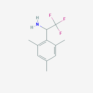 molecular formula C11H14F3N B1498974 2,2,2-Trifluoro-1-(2,4,6-trimethyl-phenyl)-ethylamine 