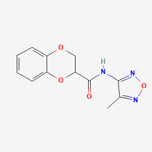 N-(4-methyl-1,2,5-oxadiazol-3-yl)-2,3-dihydro-1,4-benzodioxine-2-carboxamide