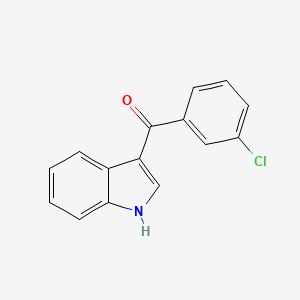 molecular formula C15H10ClNO B1498977 (3-Chloro-phenyl)-(1H-indol-3-yl)-methanone CAS No. 405275-16-3