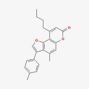 9-butyl-4-methyl-3-(4-methylphenyl)-7H-furo[2,3-f]chromen-7-one