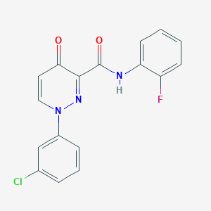 1-(3-chlorophenyl)-N-(2-fluorophenyl)-4-oxo-1,4-dihydropyridazine-3-carboxamide