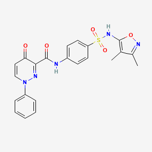 N-{4-[(3,4-dimethyl-1,2-oxazol-5-yl)sulfamoyl]phenyl}-4-oxo-1-phenyl-1,4-dihydropyridazine-3-carboxamide