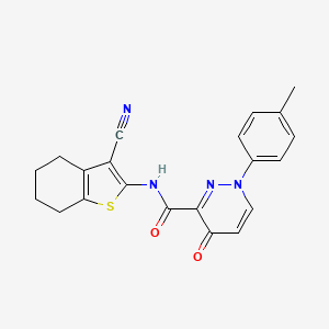 N-(3-cyano-4,5,6,7-tetrahydro-1-benzothiophen-2-yl)-1-(4-methylphenyl)-4-oxo-1,4-dihydropyridazine-3-carboxamide