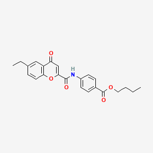 butyl 4-{[(6-ethyl-4-oxo-4H-chromen-2-yl)carbonyl]amino}benzoate