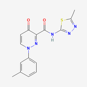 1-(3-methylphenyl)-N-(5-methyl-1,3,4-thiadiazol-2-yl)-4-oxo-1,4-dihydropyridazine-3-carboxamide