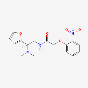 N-[2-(dimethylamino)-2-(furan-2-yl)ethyl]-2-(2-nitrophenoxy)acetamide