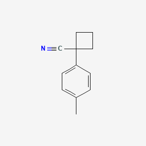 1-(4-Methylphenyl)cyclobutane-1-carbonitrile