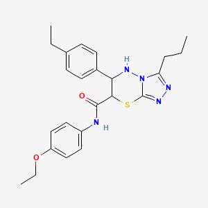 N-(4-ethoxyphenyl)-6-(4-ethylphenyl)-3-propyl-6,7-dihydro-5H-[1,2,4]triazolo[3,4-b][1,3,4]thiadiazine-7-carboxamide