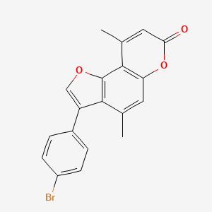 3-(4-bromophenyl)-4,9-dimethyl-7H-furo[2,3-f]chromen-7-one