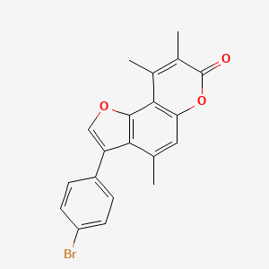 3-(4-bromophenyl)-4,8,9-trimethyl-7H-furo[2,3-f]chromen-7-one