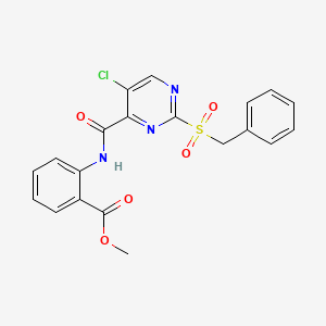 Methyl 2-[(2-benzylsulfonyl-5-chloropyrimidine-4-carbonyl)amino]benzoate