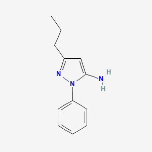 molecular formula C12H15N3 B1499001 1-Phenyl-3-propyl-1H-pyrazol-5-amine CAS No. 1017781-36-0