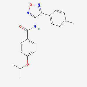 N-[4-(4-methylphenyl)-1,2,5-oxadiazol-3-yl]-4-(propan-2-yloxy)benzamide