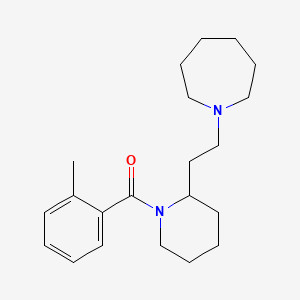 1-{2-[1-(2-Methylbenzoyl)piperidin-2-yl]ethyl}azepane