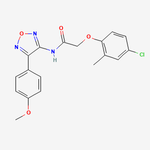 2-(4-chloro-2-methylphenoxy)-N-[4-(4-methoxyphenyl)-1,2,5-oxadiazol-3-yl]acetamide