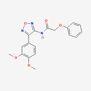 N-[4-(3,4-dimethoxyphenyl)-1,2,5-oxadiazol-3-yl]-2-phenoxyacetamide