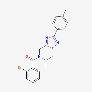 2-bromo-N-{[3-(4-methylphenyl)-1,2,4-oxadiazol-5-yl]methyl}-N-(propan-2-yl)benzamide