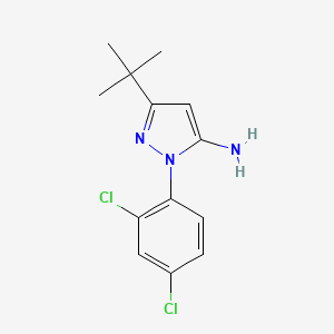 molecular formula C13H15Cl2N3 B1499015 3-(叔丁基)-1-(2,4-二氯苯基)-1H-吡唑-5-胺 CAS No. 1017781-18-8