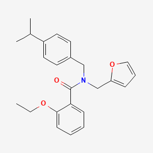 2-ethoxy-N-(furan-2-ylmethyl)-N-[4-(propan-2-yl)benzyl]benzamide