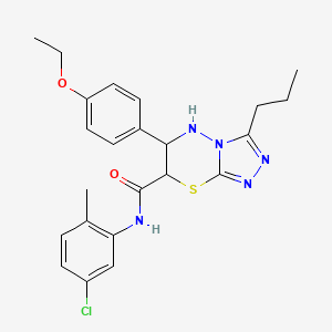 N-(5-chloro-2-methylphenyl)-6-(4-ethoxyphenyl)-3-propyl-6,7-dihydro-5H-[1,2,4]triazolo[3,4-b][1,3,4]thiadiazine-7-carboxamide