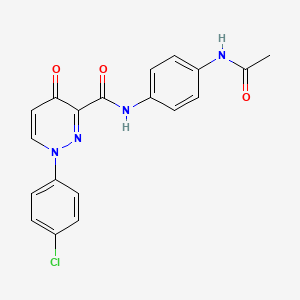 N-[4-(acetylamino)phenyl]-1-(4-chlorophenyl)-4-oxo-1,4-dihydropyridazine-3-carboxamide