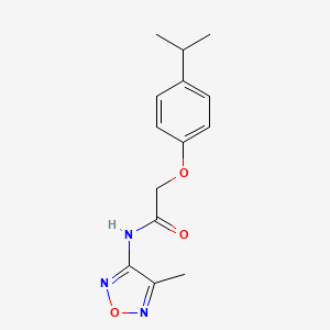 N-(4-methyl-1,2,5-oxadiazol-3-yl)-2-[4-(propan-2-yl)phenoxy]acetamide